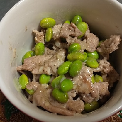 豚肉と枝豆のスタミナ塩麹炒め